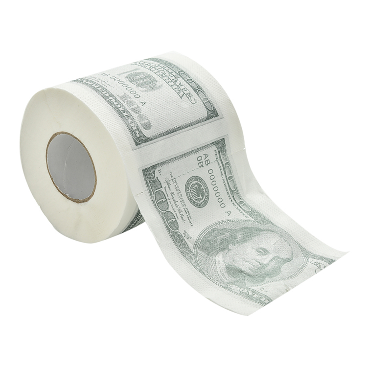 Funny America US Dollars Tissue Novelty Money Roll Gag Gift