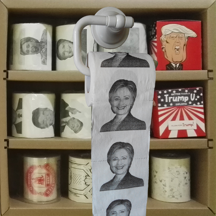 Hillary Clinton Toilet Paper Roll Funny Novelty Gag